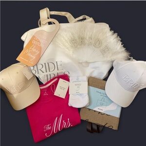 Bridal Gift Set with Caps and T-Shirt